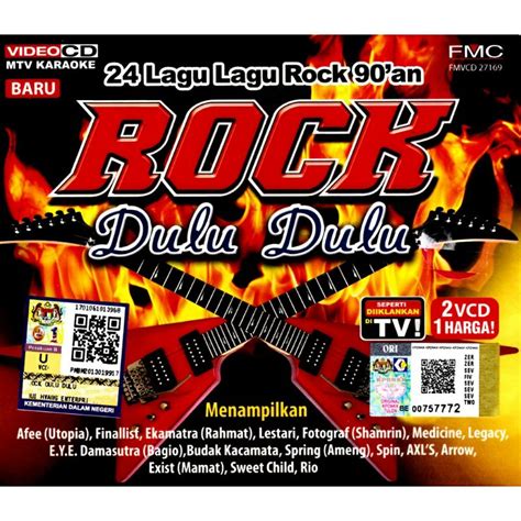 Vcd Rock Dulu Dulu 24 Lagu Lagu Rock 90an Vcd Karaoke Fmvcd27169