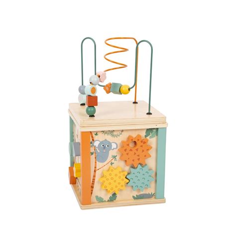 Cube d activité bébé Jeu motricité 1 an Jouet Montessori