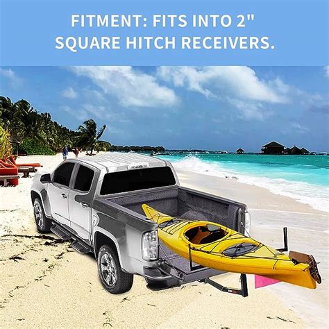 Truck Bed Extender Kayak Pickup Truck Bed Hitch Mount Extension Rack for Lumber, Ladder, Canoe ...