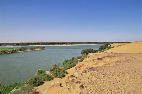 Rio Nilo Old Dongola No Sud O Sahara Deser Frica Foto Premium