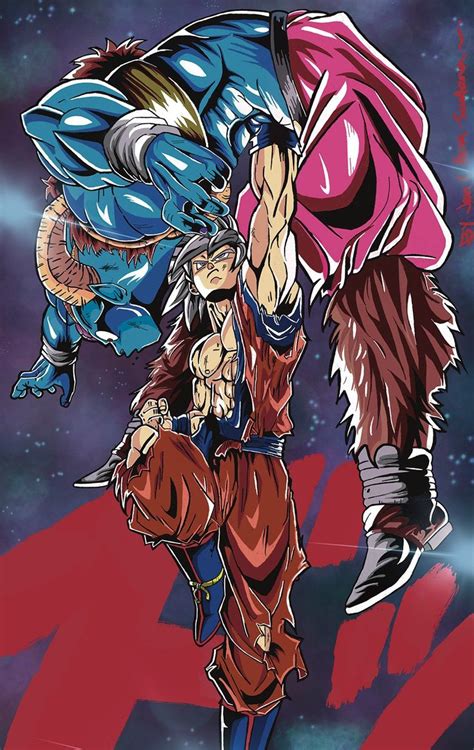 Pin En Art Goku Y Vegeta Peleando Dibujos Personajes De Dragon Ball