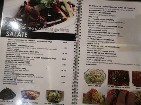 Menu At Beijing Garden Bucharest Strada Berzei 66