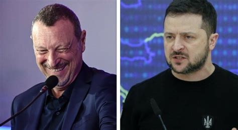 Sanremo niente video di Zelensky Amadeus leggerà un suo testo Mosca