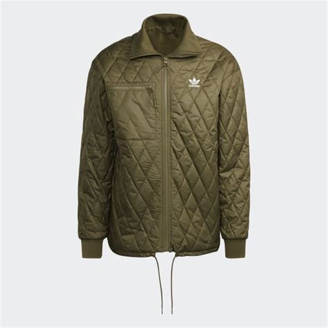 Adidas Adicolor Classics Quilted Archive Jacket Green Adidas Uk