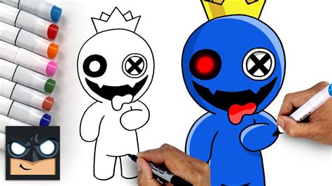 Rainbow Friends 🌈 How To Draw Withered Blue Youtube