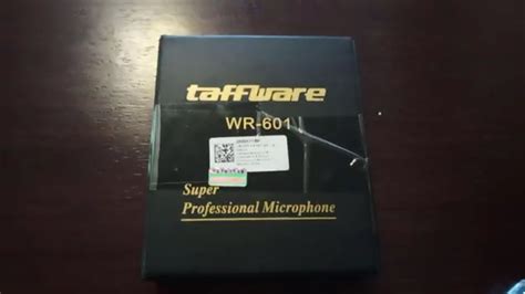 Unboxing And Review Taffware Wireless Professional Microphone Wr