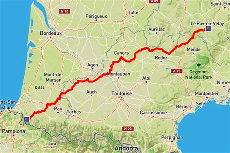 Les étapes De La Voie Du Puy Gr65 Chemin De Saint Jacques De