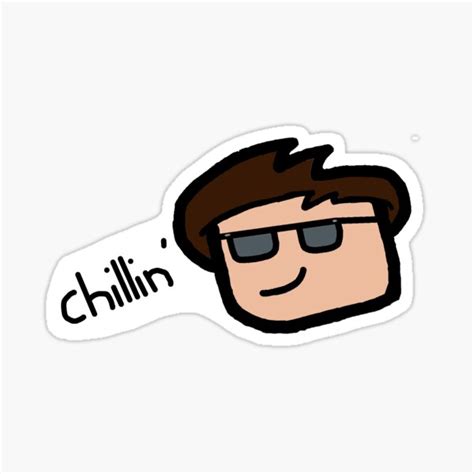 Average Kid Just Chillin Sticker For Sale By Jareddraws Redbubble