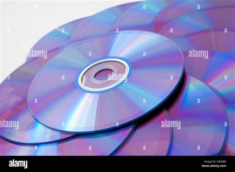 Background Of Some Colorful Compact Discs Stock Photo Alamy