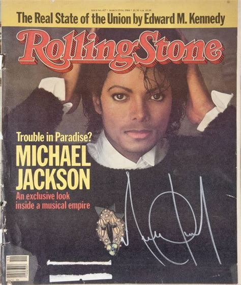 Michael Jackson Signed 1984 Rolling Stone Magazine