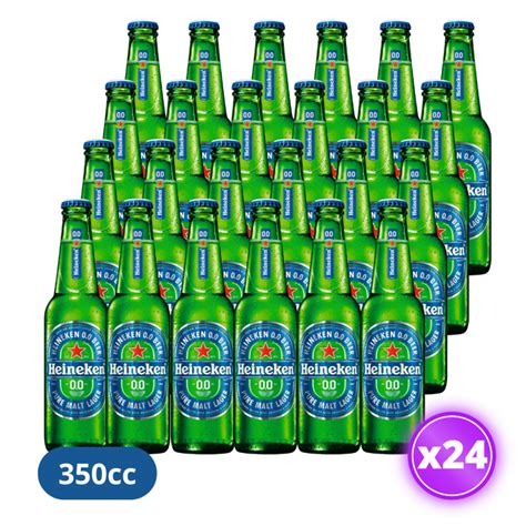 24x Cerveza Heineken 0 0 Sin Alcohol Botella 330cc