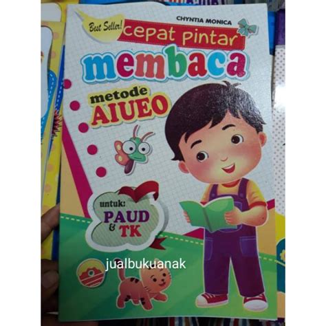 Jual Buku Cepat Pintar Membaca Metode Aiueo Full Color Untuk Paud Tk Shopee Indonesia