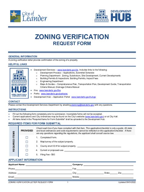 Fillable Online Request For Letter Of Zoning Verification Dallas Fax