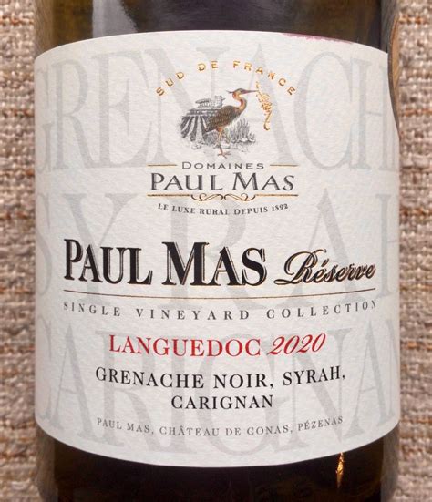 Les Domaines Paul Mas Languedoc Reserve France Languedoc