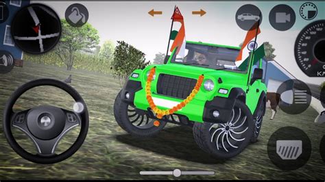 Dollar Song Modified Mahindra Green Thar Indian Cars Simulator 3D