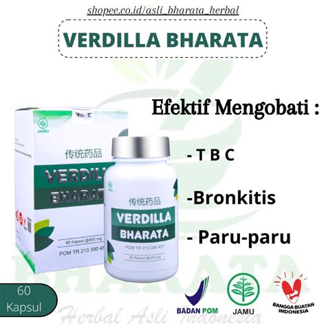 Jual Obat Paru Paru Obat Bronkitis Obat TBC Verdilla Bharata 100