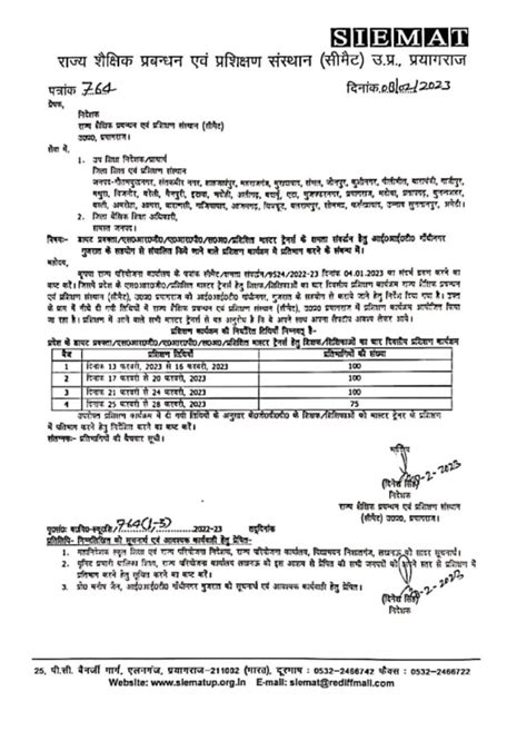 Iit गांधीनगर के सहयोग से सीमैट प्रयागराज में आयोजित होने वाले मास्टर