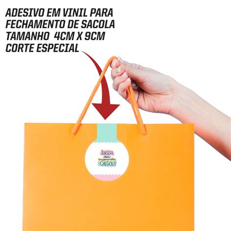 Etiqueta Para Fechar Sacolas 4cm X 9cm 150 Unidades Shopee Brasil