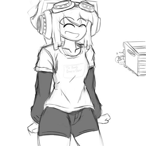 Meggy Fanart Sketch Around Her Short Hair Idk Smg4