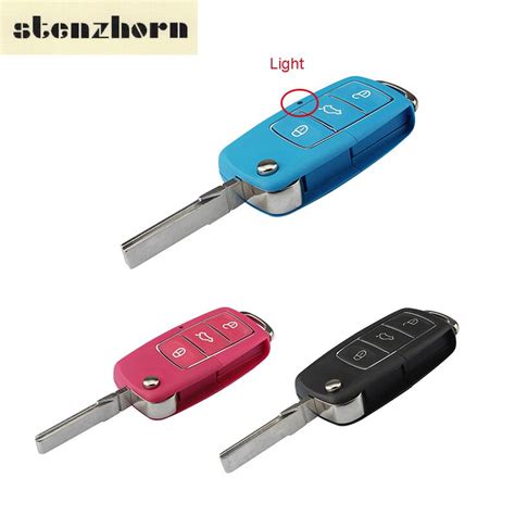 Stenzhorn Btn Flip Remote Key Shell Funda Para Llave De Coche Para Vw