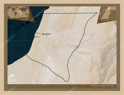 Laayoune Sakia El Hamra Provincia Del S Hara Occidental Mapa