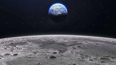 Moon From Space Stock Video Footage for Free Download