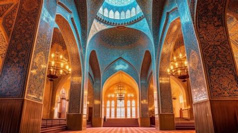 Premium AI Image | The stunning architecture of mosques and Islamic