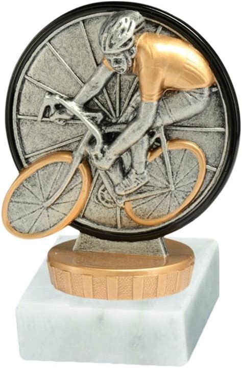 Raru Radsport Pokal Mit Wunschgravur Und Resin Klebefigur Amazon De