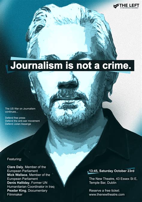 Journalism Is Not A Crime Event The New Theatre