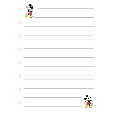 Refil Pautado Para Caderno De Discos Disney Shopee Brasil