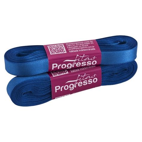 Fita Cetim CF 002 Simples 10mmx10m 214 Azul Royal Progresso