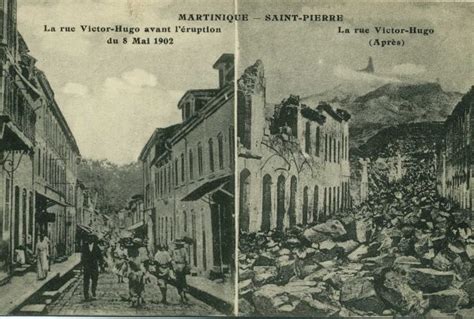 La Martinique La Destruction De Saint Pierre La Rue Victor