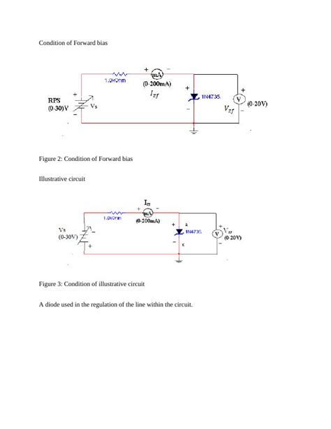 Zener Diode Workability In Reverse And Forward Bias Desklib