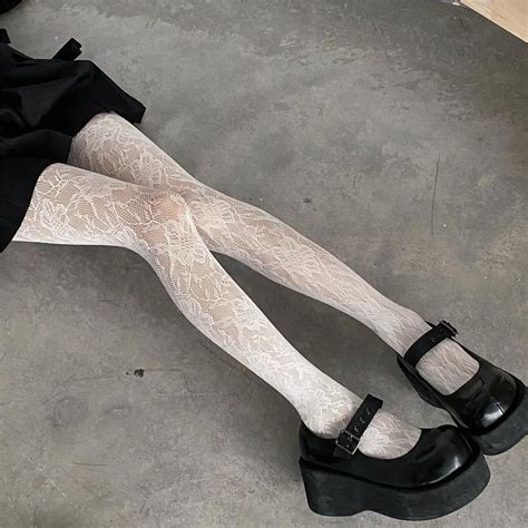 Estilo Punk Fishnet Meia Cal A Doce Menina Collants Coxa Meias Altas Lingerie De Malha Colorido