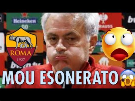 ROMA SHOCK MOURINHO ESONERATO SOCIETÀ ROMA ALLO SBANDO SI PENSA A DE