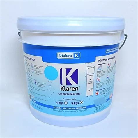 Klaren Tricloro Cloro Granulado Para Alberca 20 Kg Envío gratis