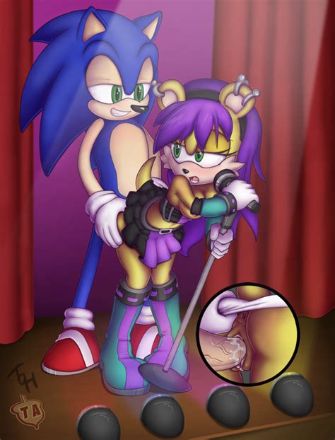 Rule 34 Anthro Anus Ass Blue Hair Close Up Ear Piercing Green Eyes Hair Hedgehog Interspecies