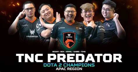 Tnc Predator Wins The Asia Pacific Predator League Dota