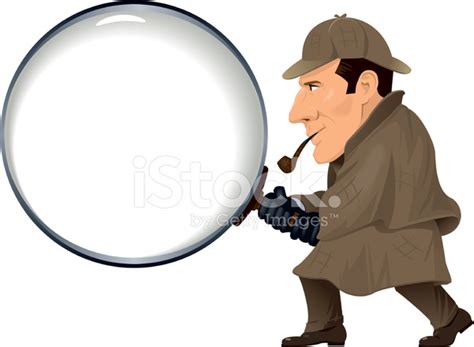 Detective With Magnifying Glass Stock Photo Royalty Free Freeimages