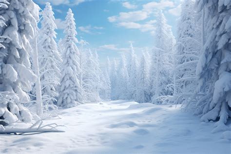 White Snow Forest Landscape Background Graphic by Forhadx5 · Creative Fabrica