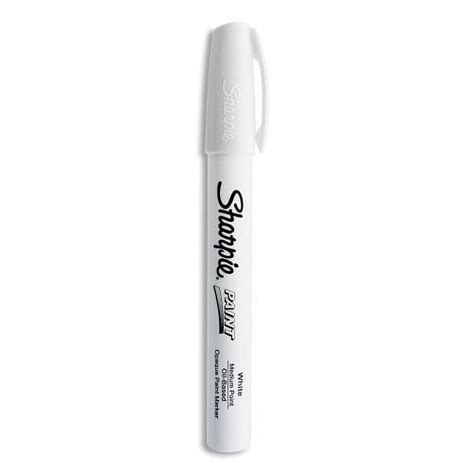 Sharpie Permanent Paint Marker Medium Bullet Tip White Each