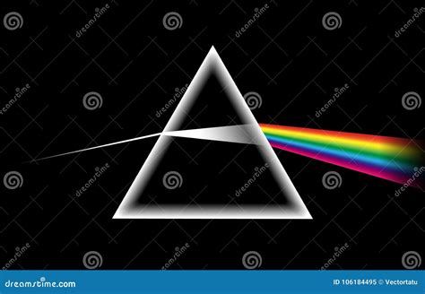 Rainbow light prism stock vector. Illustration of graphic - 106184495