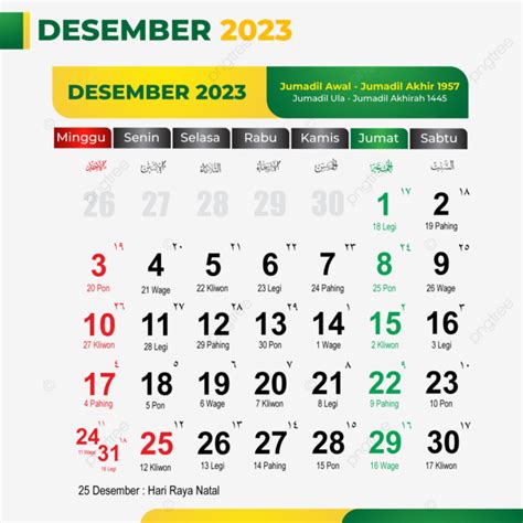 Kalender Hijriyah Format Cdr Dan Png Farazinux