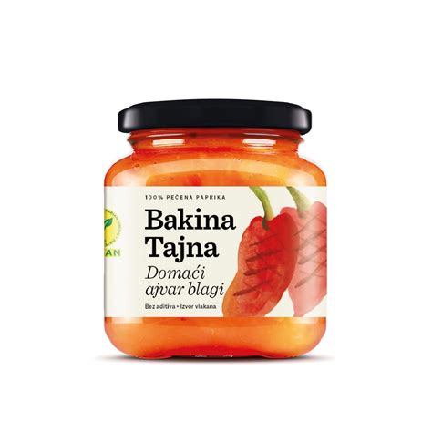 Консервы овощные Bakina Tajna Домашний айвар острый / Domaći ajvar ...