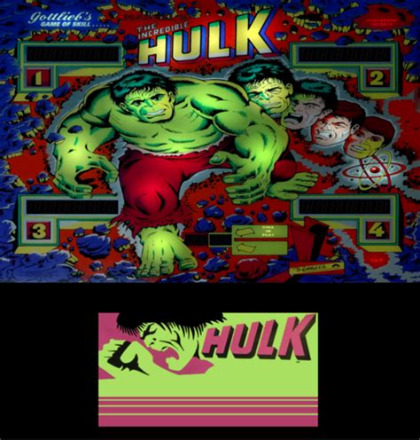 Incredible Hulk The Gottlieb 1979 B2s With Full DMD B2S