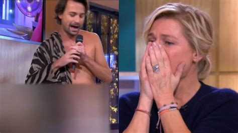 Ç à vous Bertrand Chameroy se déshabille en direct Anne Elisabeth