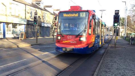 Stagecoach Supertram Heads Down To Hillsborough With An Yellow