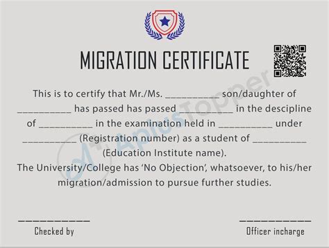 What Is Migration Certificate And Why Is It Required