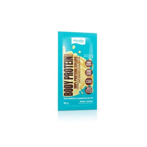 Body Protein Sabor Vanilla Sachê de 20g Equaliv Corpo Vida