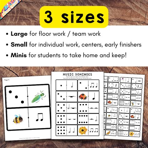 Music Dominoes Rhythm Math Game Manipulatives For Elementary Centers